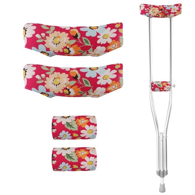 GUOER Crutch Underarm Pads Ｃotton Crutch Pad Crutch Hand Grip Covers Crutch Cover Washable CT18